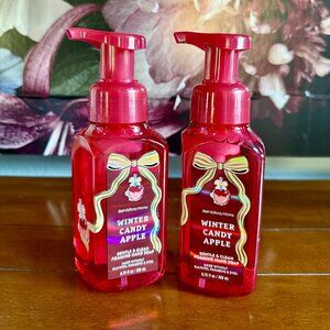 NEW 2-Pc WINTER CANDY APPLE Foaming Hand Soap 8.75oz Bath & Body Works